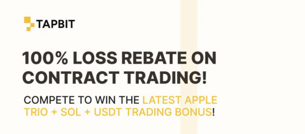 Tapbit 100% Loss Rebate promotion