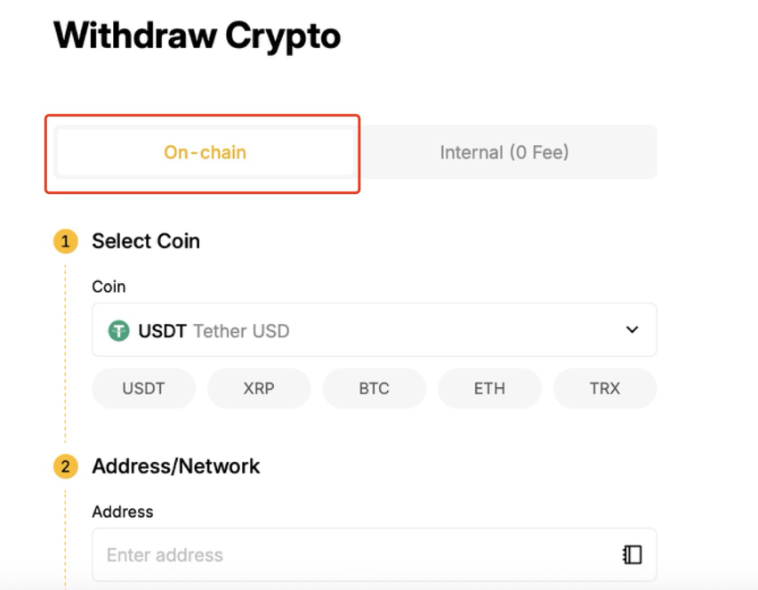 ONCHAIN WITHDRAW