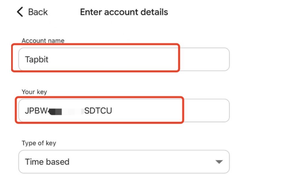 Enter a setup key