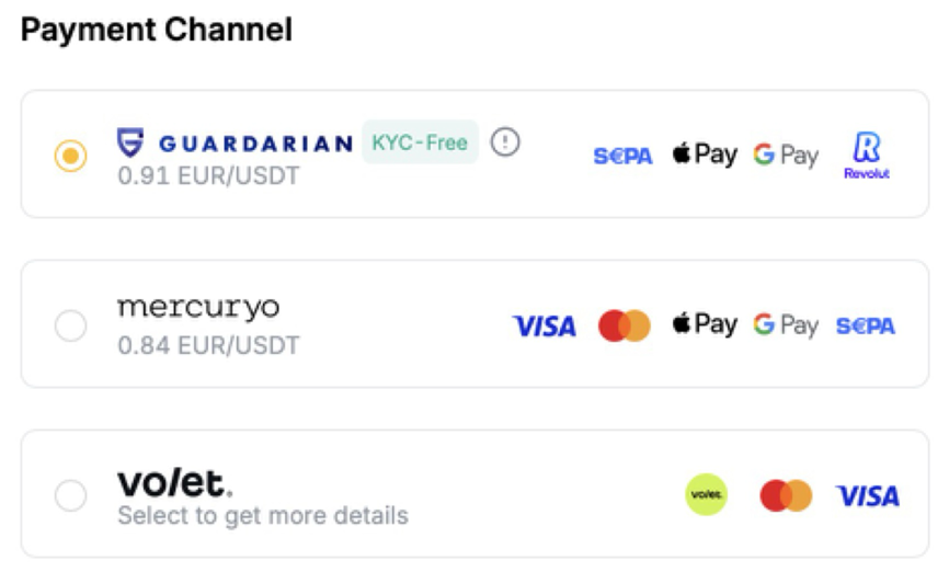 Payment methods