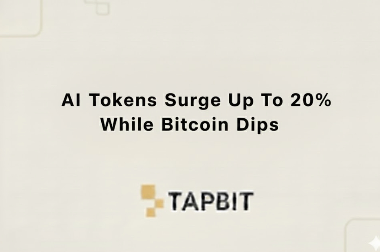 AI Tokens Surge Up To 20% While Bitcoin Dips 