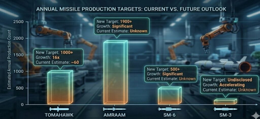 Annual missile production