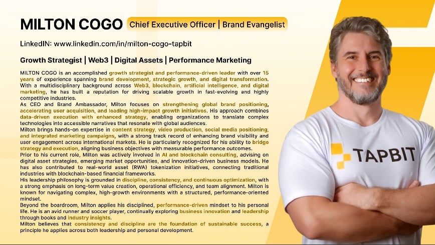 tapbit ceo background